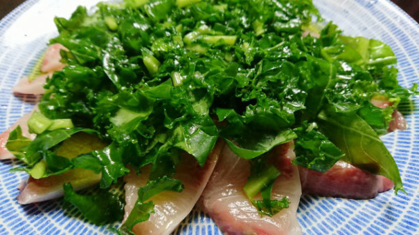 野郎飯流 鰤とケールのサラダ仕立て 年3月末までの野郎飯