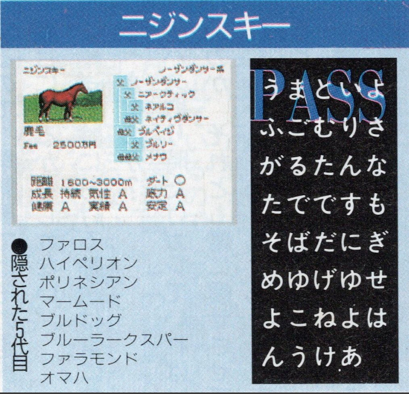 サラブレ1997年3月28日号 Part2 ダビスタ96種牡馬パス掲載 旧ps版ダービースタリオン 攻略 支援のページ 仮
