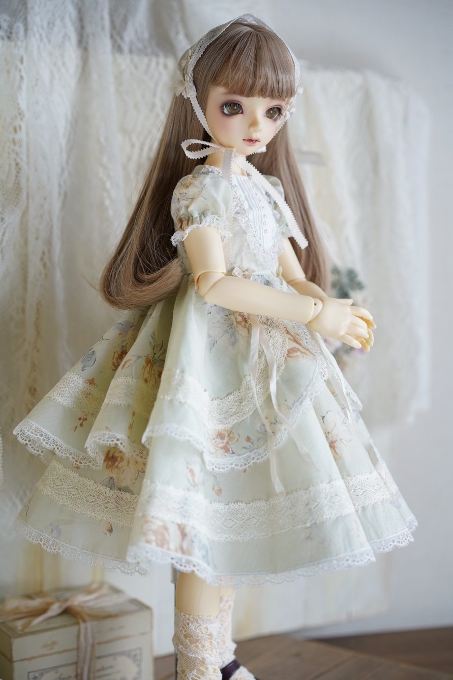 サマーリボンドレス青(40cm/SDM/MDD/kumako)（MiniDD）｜DOLK