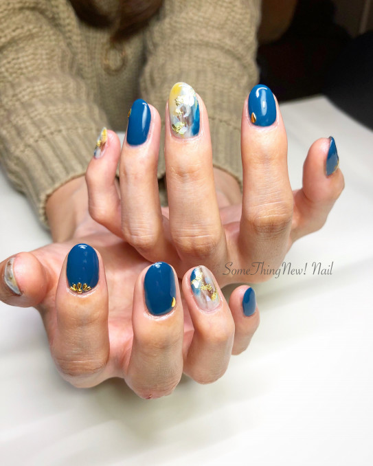 冬でもokな大人シェルネイル Somethingnew Nail