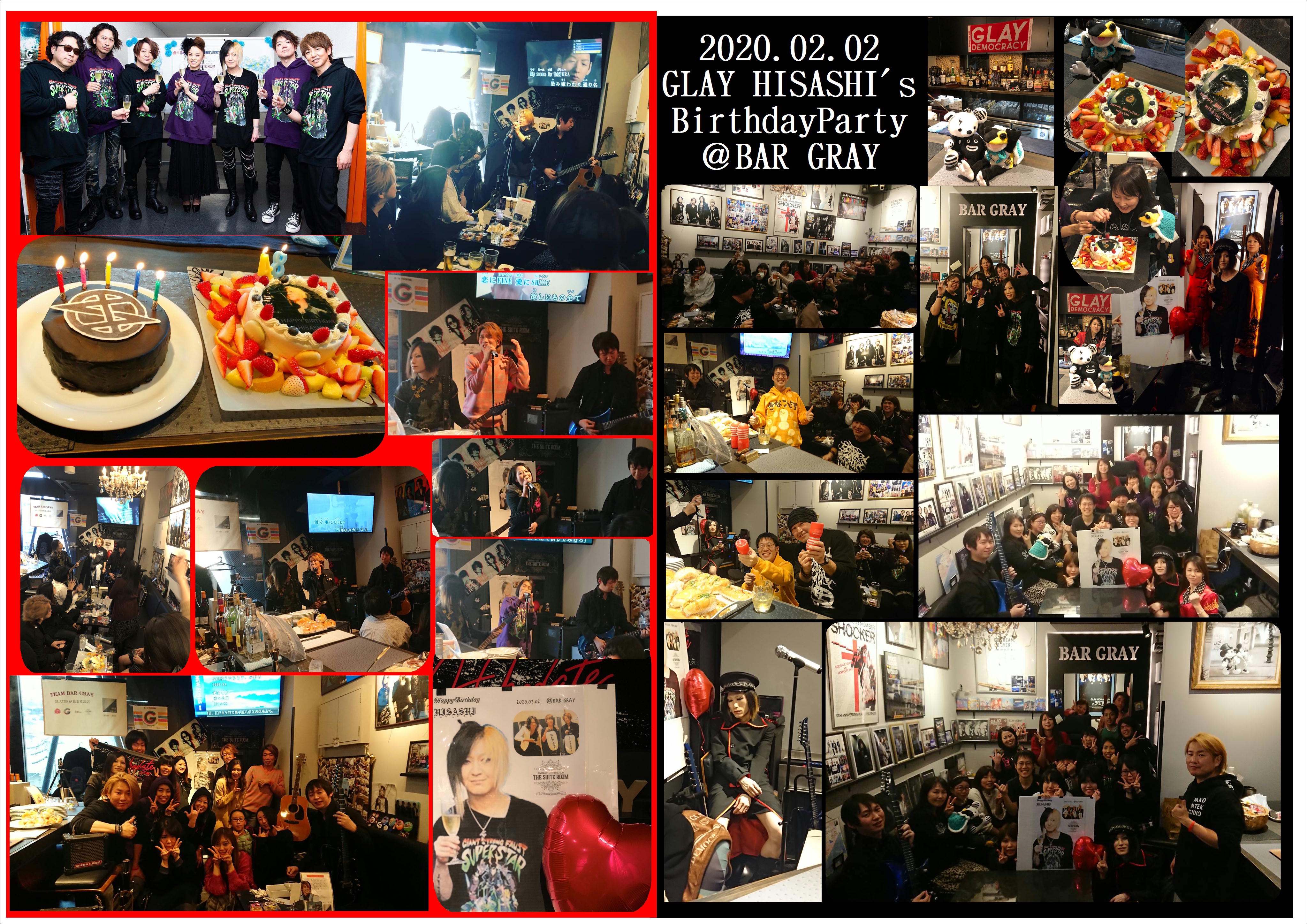 Glay Hisashiさんbirthdayparty 武蔵新城 Bar Gray