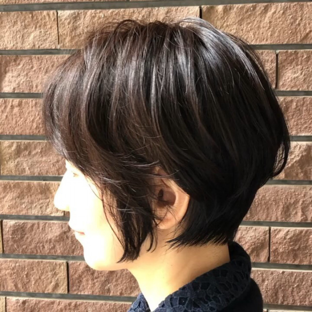 大人可愛い 横顔美人ショート Ash大泉学園店 ブログ