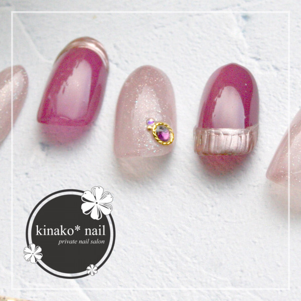 Works 爪を傷めないジェルネイル Kinako Nail キナコ ネイル Works 爪を傷めないジェルネイル Kinako Nail キナコ ネイル