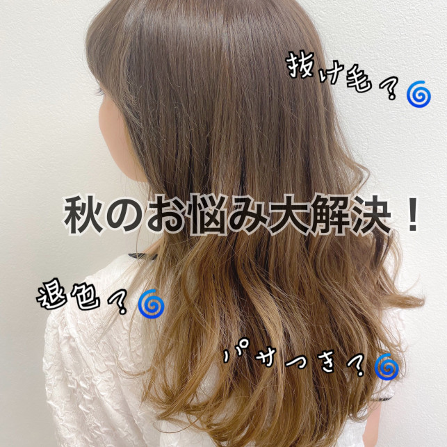 秋のヘアケアお悩み解決 Ash 下北沢店 Blog