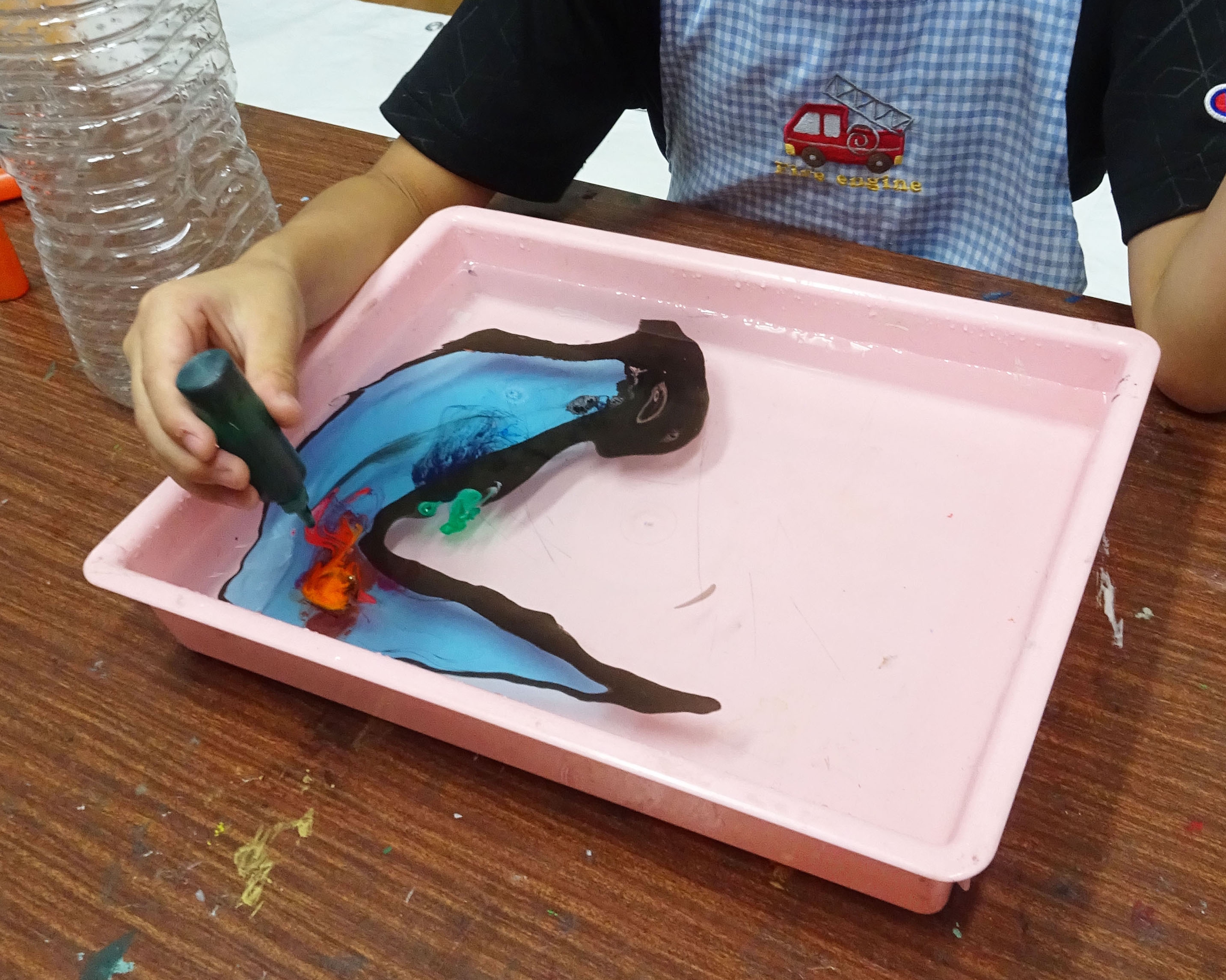 マーブリング 墨流し おおぞねこどもアトリエ