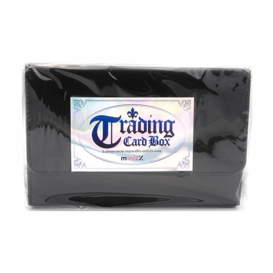Mini2x トレカ カードケース Tcg トレーディングカード デッキケース ワイドサイズ レザー調 ブラック ミニツーストア Mini2x