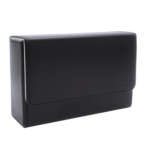 Mini2x トレカ カードケース Tcg トレーディングカード デッキケース ワイドサイズ レザー調 ブラック ミニツーストア Mini2x Store