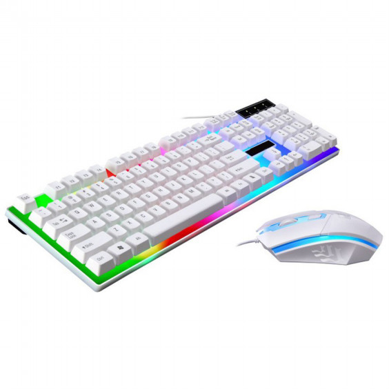 Mini2x ホワイト ゲーミングキーボード マウス 一式セット G Led有線 耐用性構造 プログラマー フォートナイトfortnite対応 ゲーム Ps4 ミニツーストア Mini2x Store