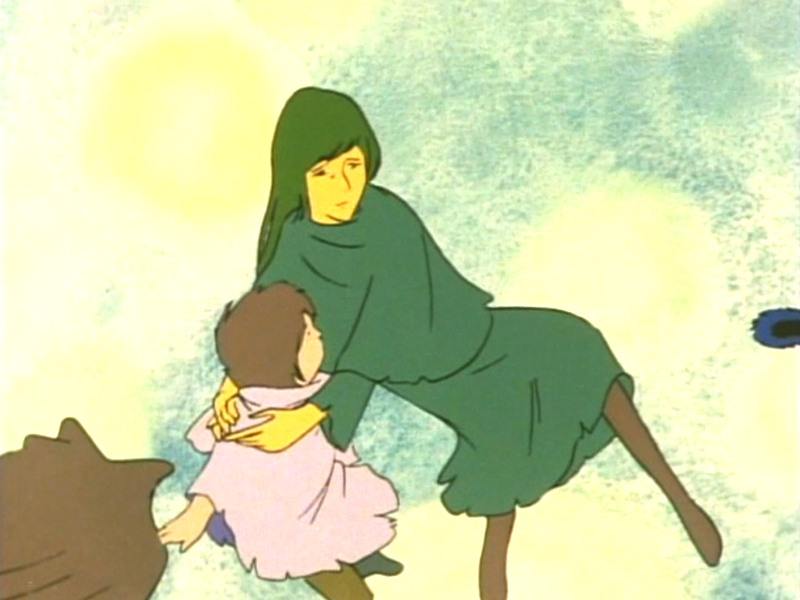 松本零士 銀河鉄郎999 サイン 色紙 「鉄郎と母」 メーテル