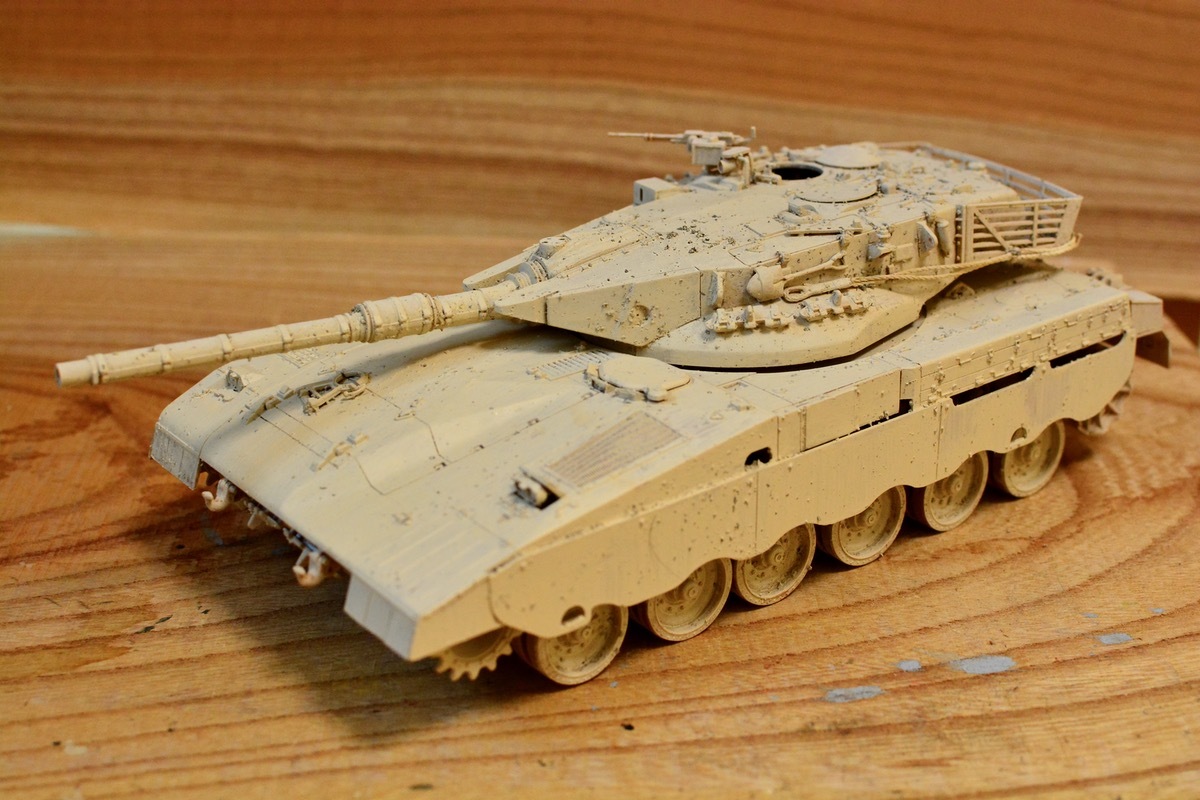 戦車塗装] メルカバMk.Ⅰを砂漠仕様でウェザリング（2） | Learn and