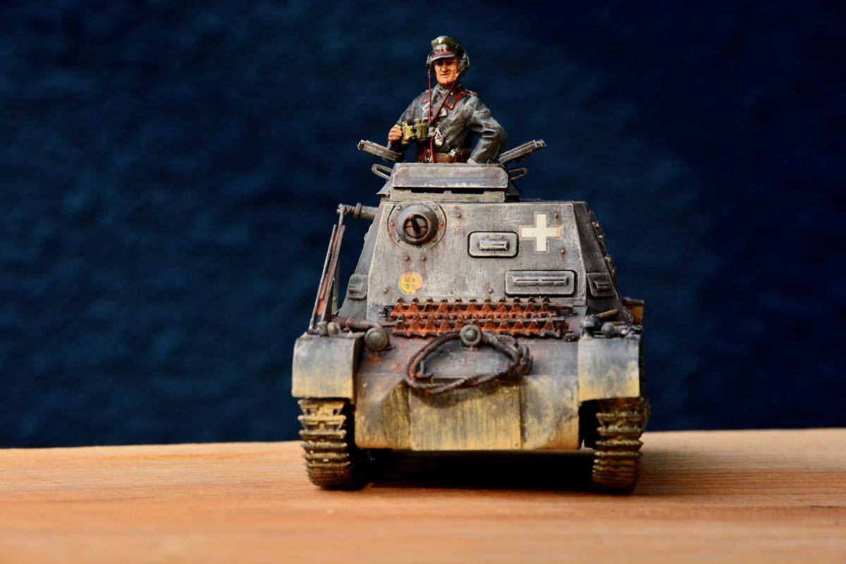 戦車塗装] Ⅰ号指揮戦車をジャーマングレイ風に仕上げました | Learn