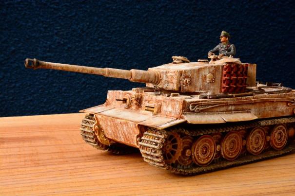 戦車塗装] ティーガーⅠ後期型を冬季塗装+ツィメリットコーティング 
