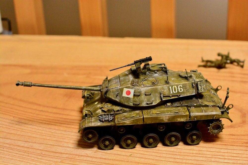 【塗装済完成品】 1/35 陸上自衛隊M41戦車 ウォーカーブルドッグ 陸上自衛隊 M41 ウォーカーブルドッグ (プラモデル) - ホビー