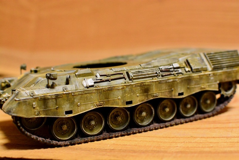 戦車塗装] レオパルド1A4をカモフラージュネット付きで作る