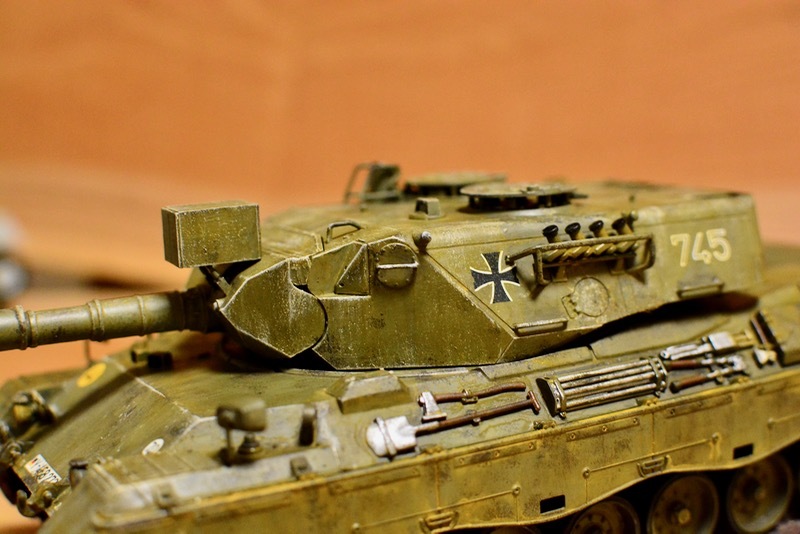 戦車塗装] レオパルド1A4をカモフラージュネット付きで作る