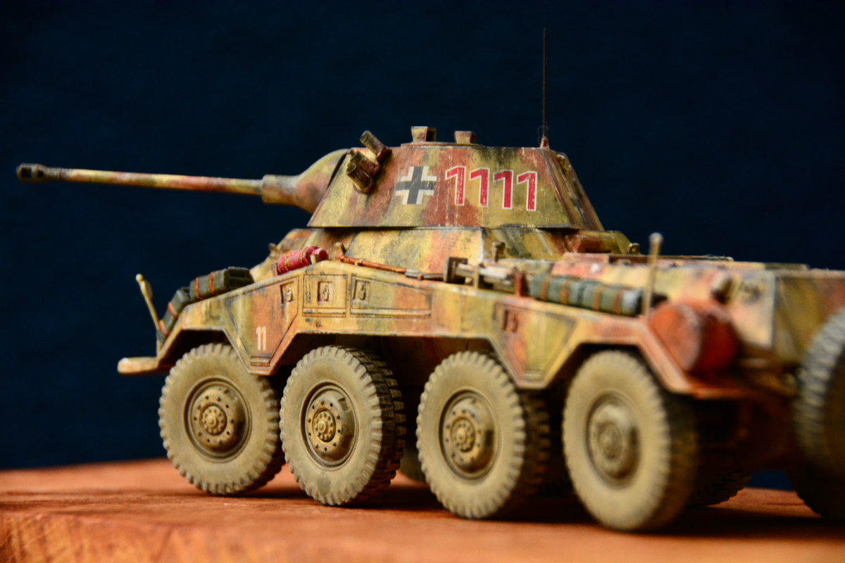 1/35 戦車モデル 迷彩塗装 フィギュア付き 初心者向け】1/35戦車模型の細部塗装と仕上げ塗装の方法（タコム 1/35