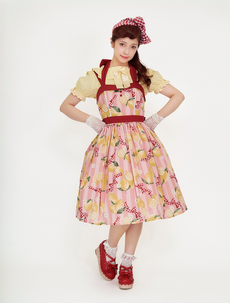 Girly LemonワンピースJSK⭐︎axes femme kawaii Girly Lemon