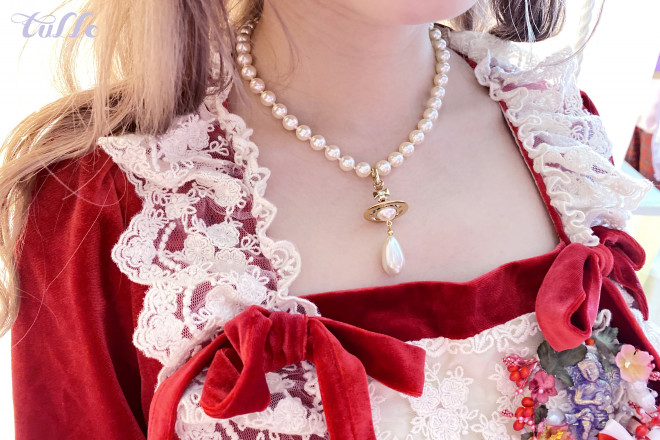 ロリータブランド「Le flacon」のワンピースを使った紅コーデ ♡Snap73 