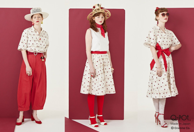 Q-pot. Dress」から“チェリーポルカドット”シリーズ登場♡ドレスと 