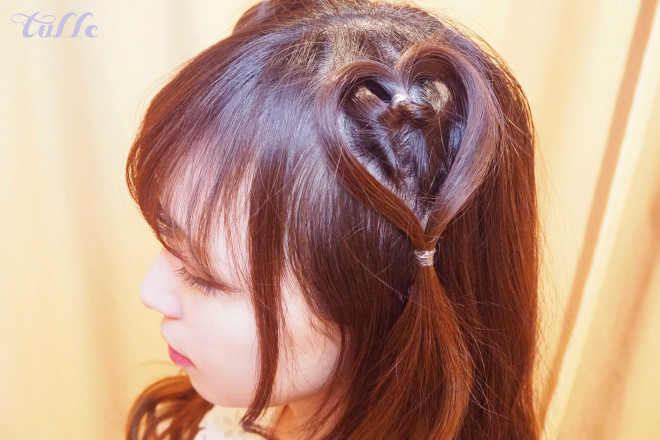 皆方由衣のヘアアレンジlesson ハートホイップヘア編 Tulle チュール 皆方由衣のヘアアレンジlesson ハートホイップヘア編 Tulle チュール
