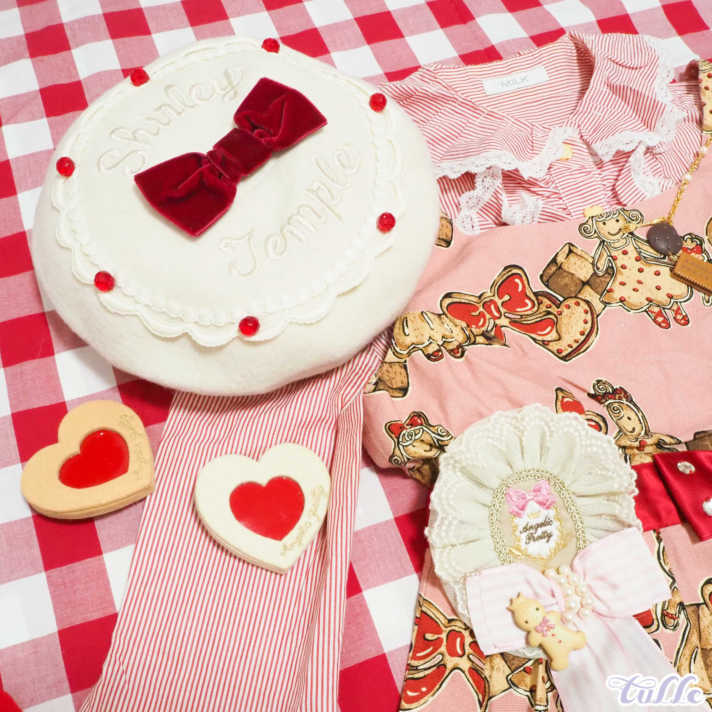 シャーリーテンプル❤︎クッキー柄❤︎バッグ すぼまり