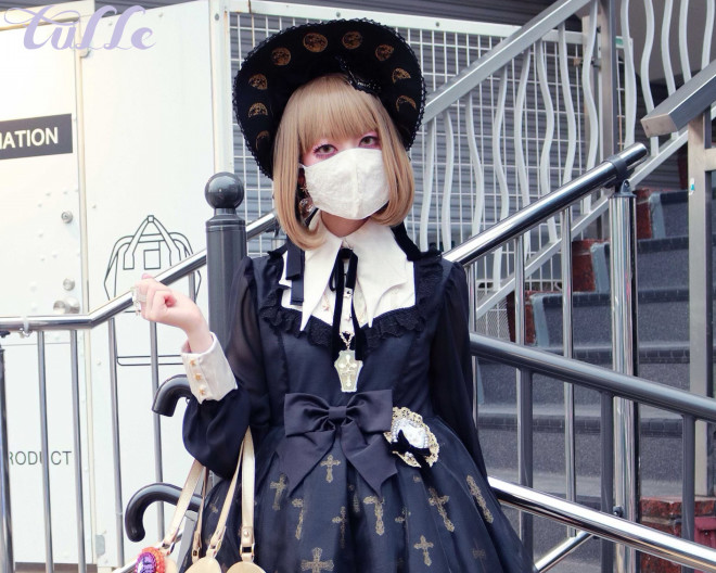 ハロウィンがテーマのダーク ドーリーなロリータコーデ Snap91 Tulle チュール