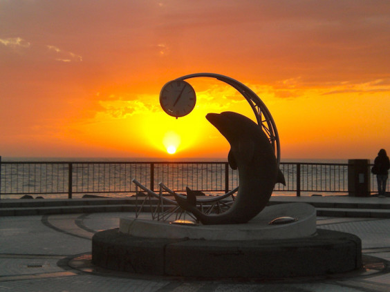 ノシャップ岬の夕日 イラスト散歩 In Hokkaido