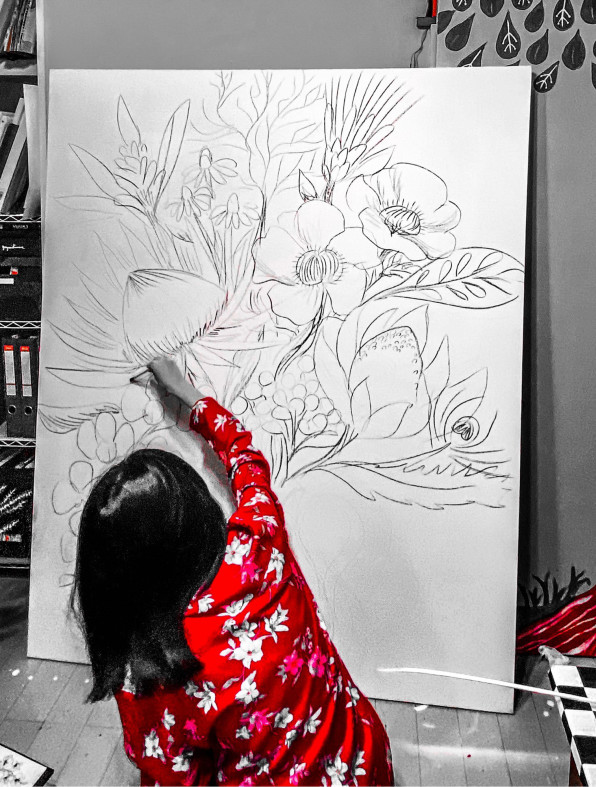 F100 Big Paint | Mana Osawa official site | 大沢愛