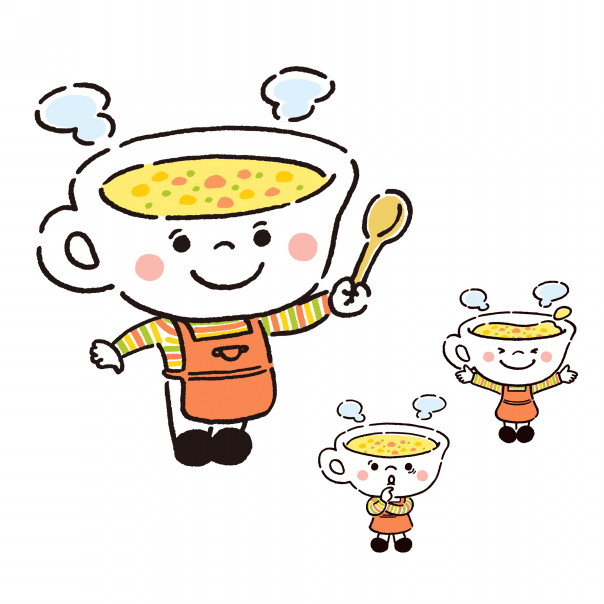 Works アマノ食堂 スープグランプリ21 サイト内イラスト Nagano Mami