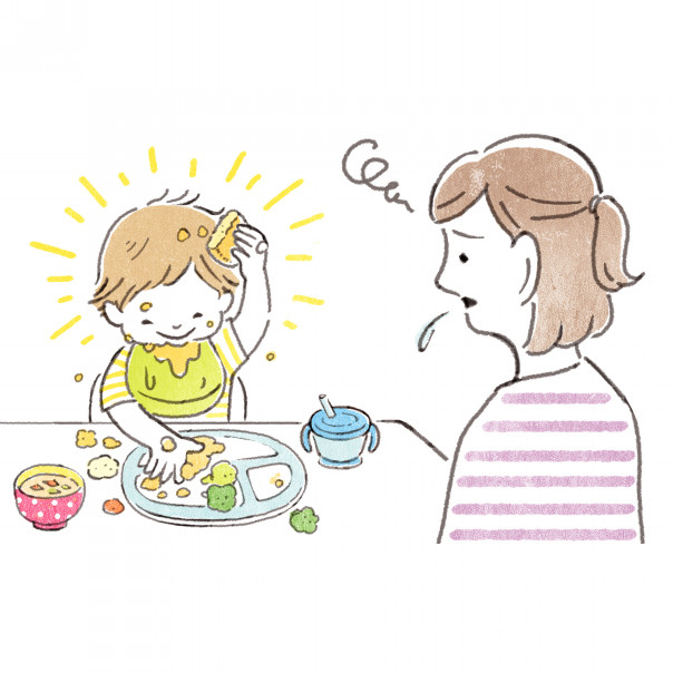 Works パルシステム Webサイト 離乳食について イラスト Nagano Mami