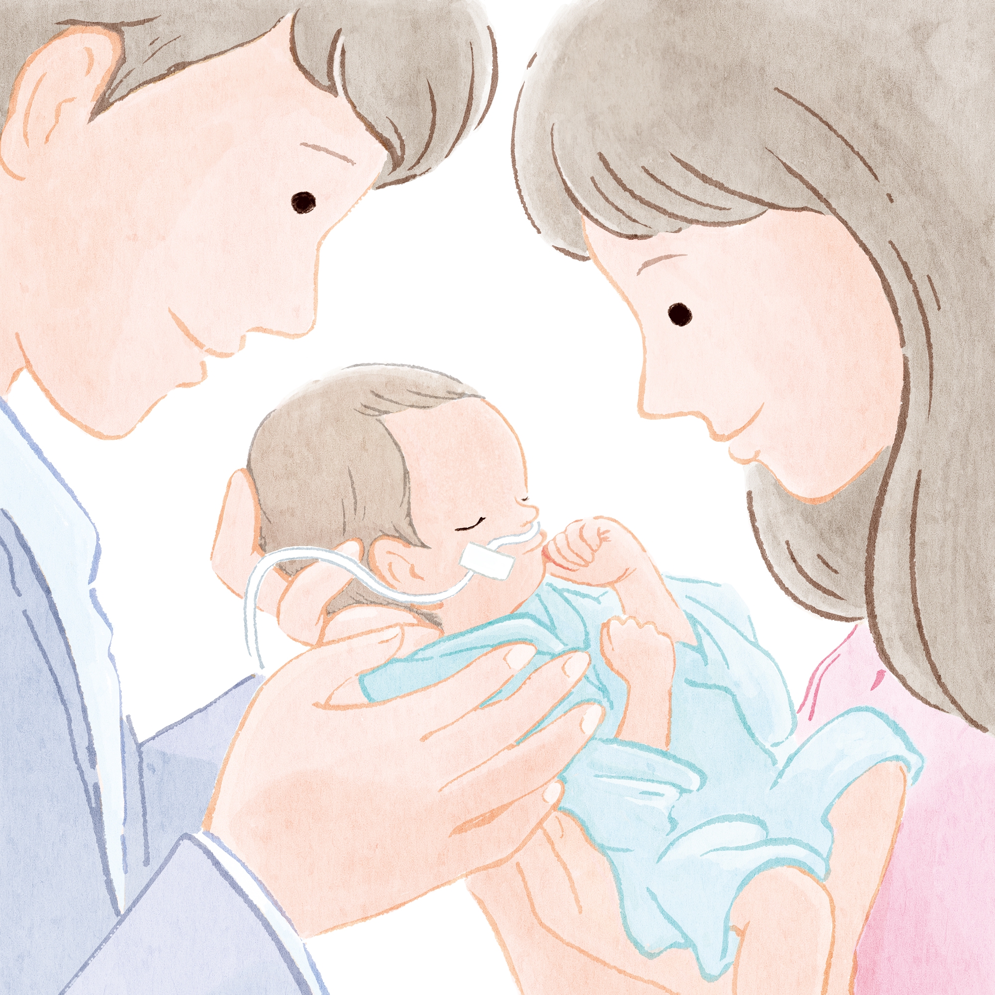 ｜Works｜ちょっと早く生まれた赤ちゃんのサポートBOOK・イラスト Nagano Mami