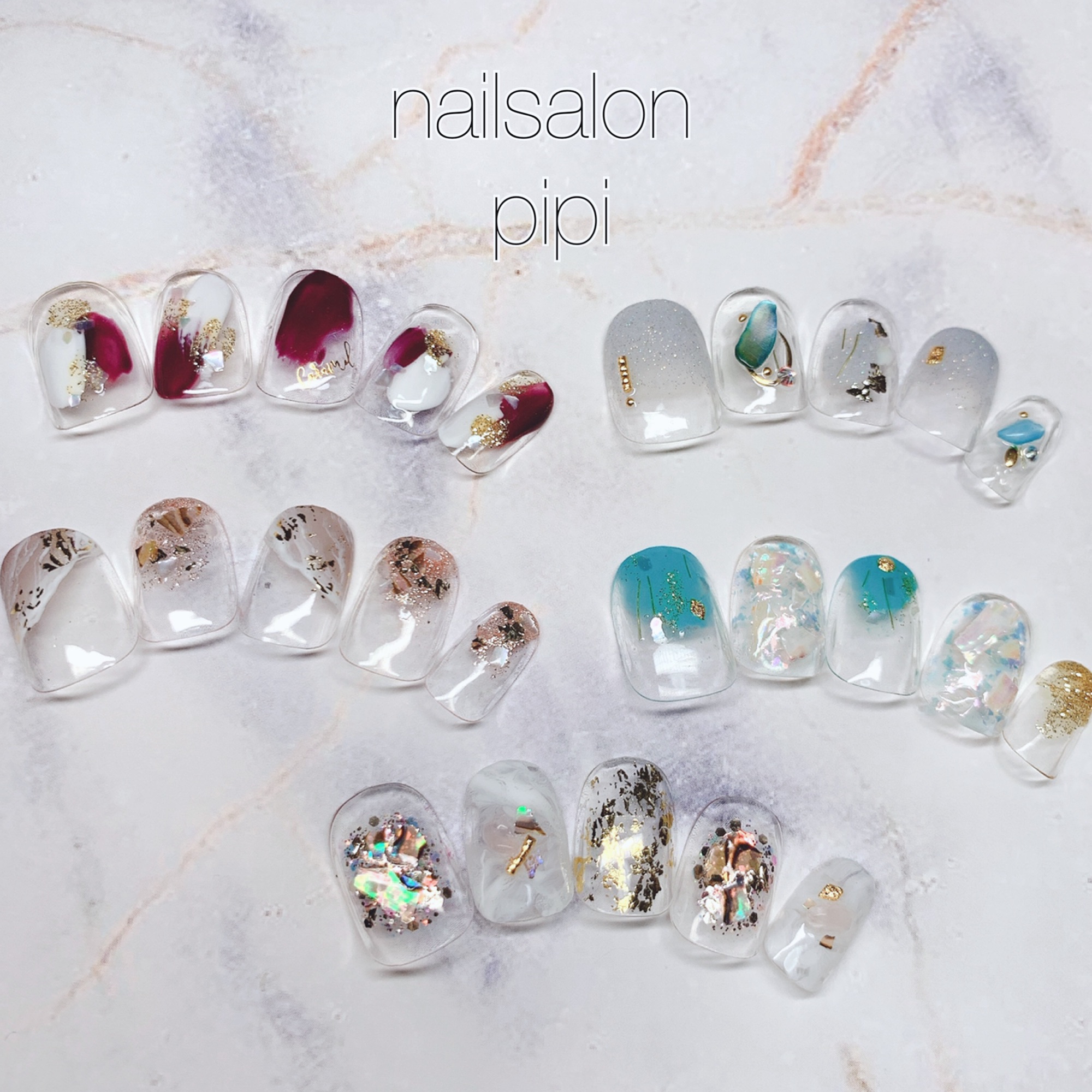 クリアネイル Nailsalon Pipi ネイルサロン ピピ 新丸子 武蔵小杉