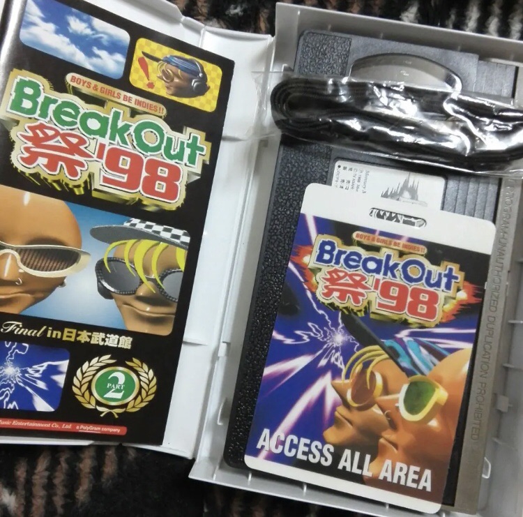 Break Out祭’98 ビデオテープ VHS Part2 ジャンヌダルク当時かなり再生しました