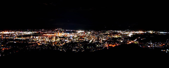 盛岡市の昼景 夜景 ー岩山展望台よりー Ahoyapics