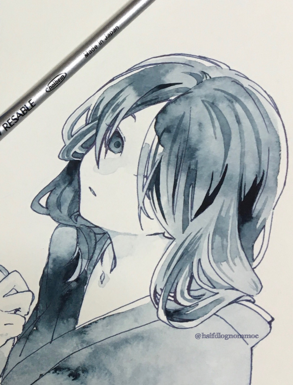 絵墨明試し塗り 井の中のなんとか 絵墨明試し塗り 井の中のなんとか