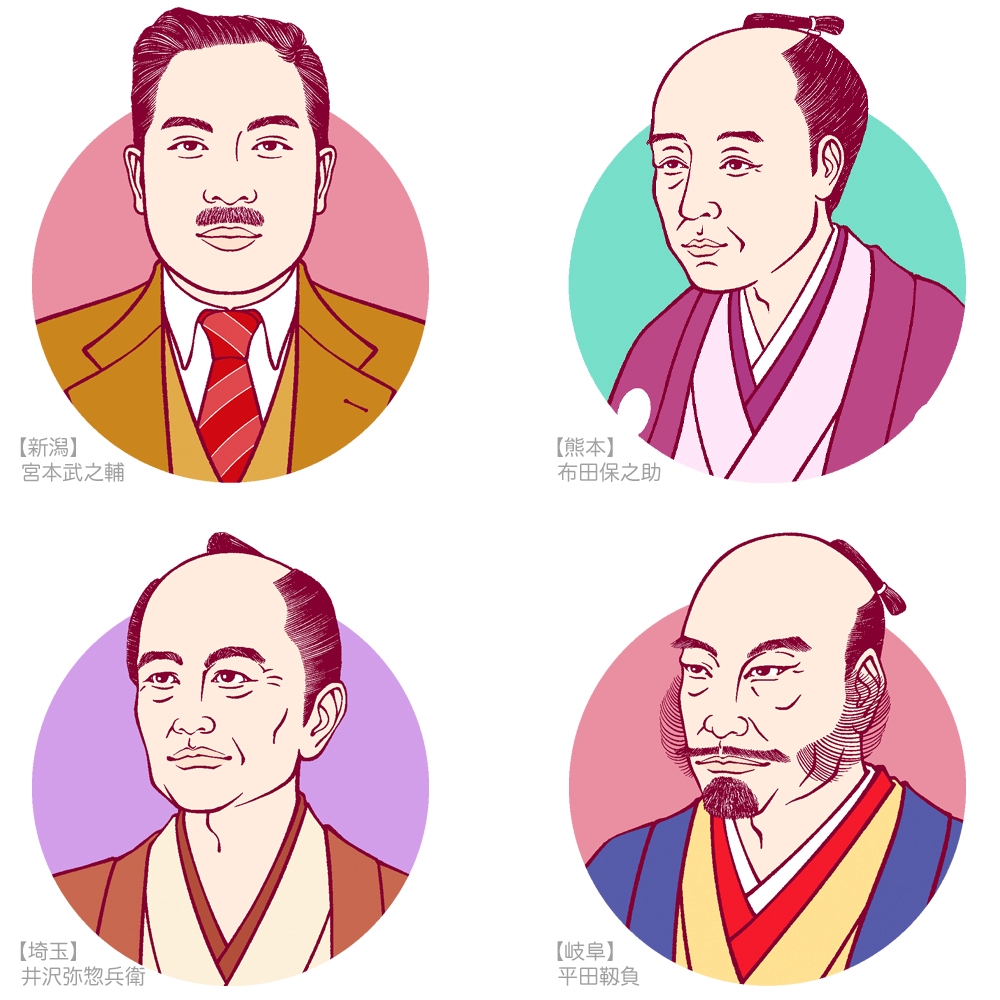 歴史 文化 似顔絵 | イラスト制作 斉藤ヨーコ
