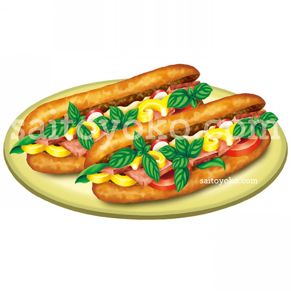 料理食材1 写実リアル イラスト制作 斉藤ヨーコ