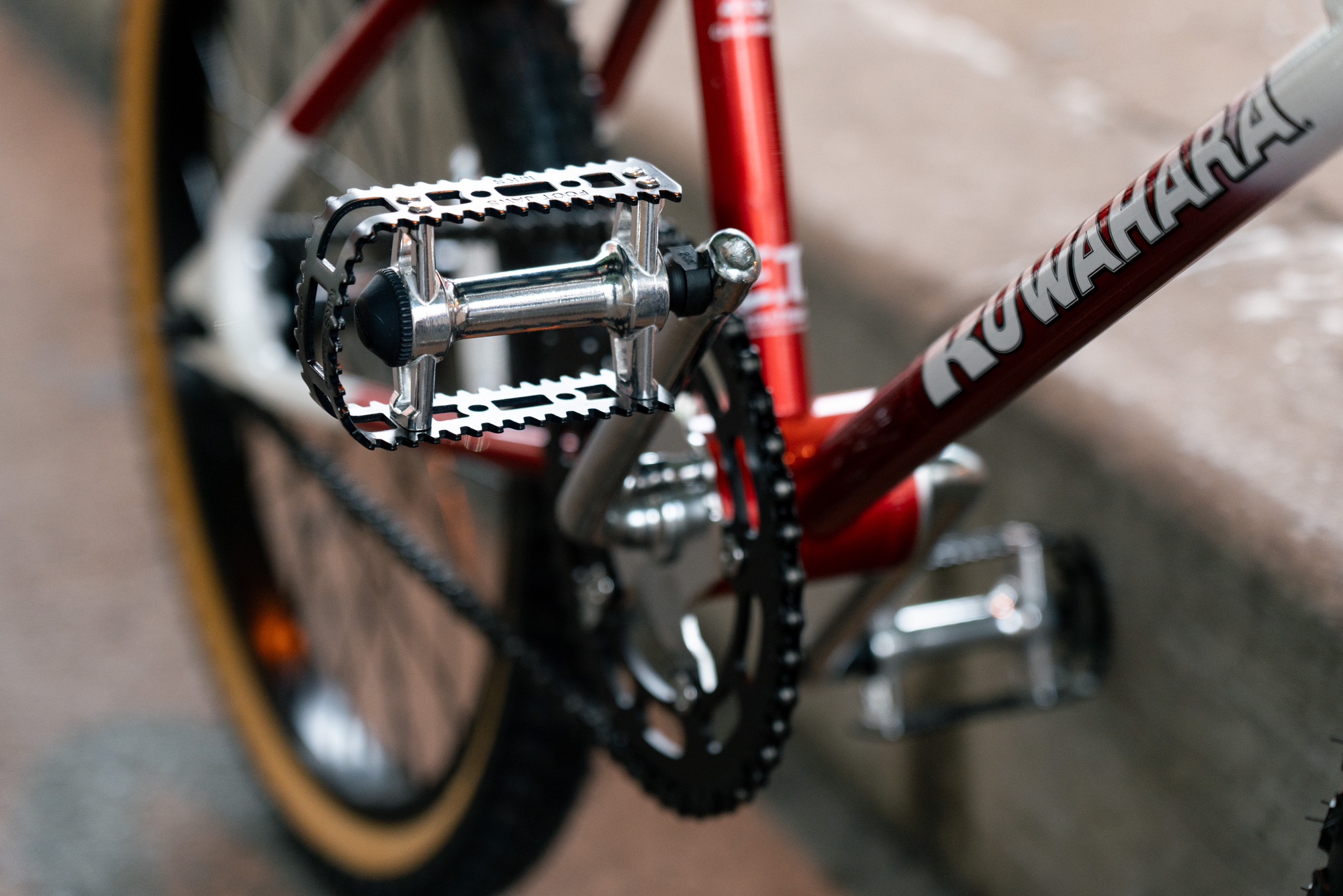 三ヶ島　MKS bm-10 ペダル　1/2シャフト　old bmx 当時物 MKS FOOT JAWS BM-10 PEDAL (1/2