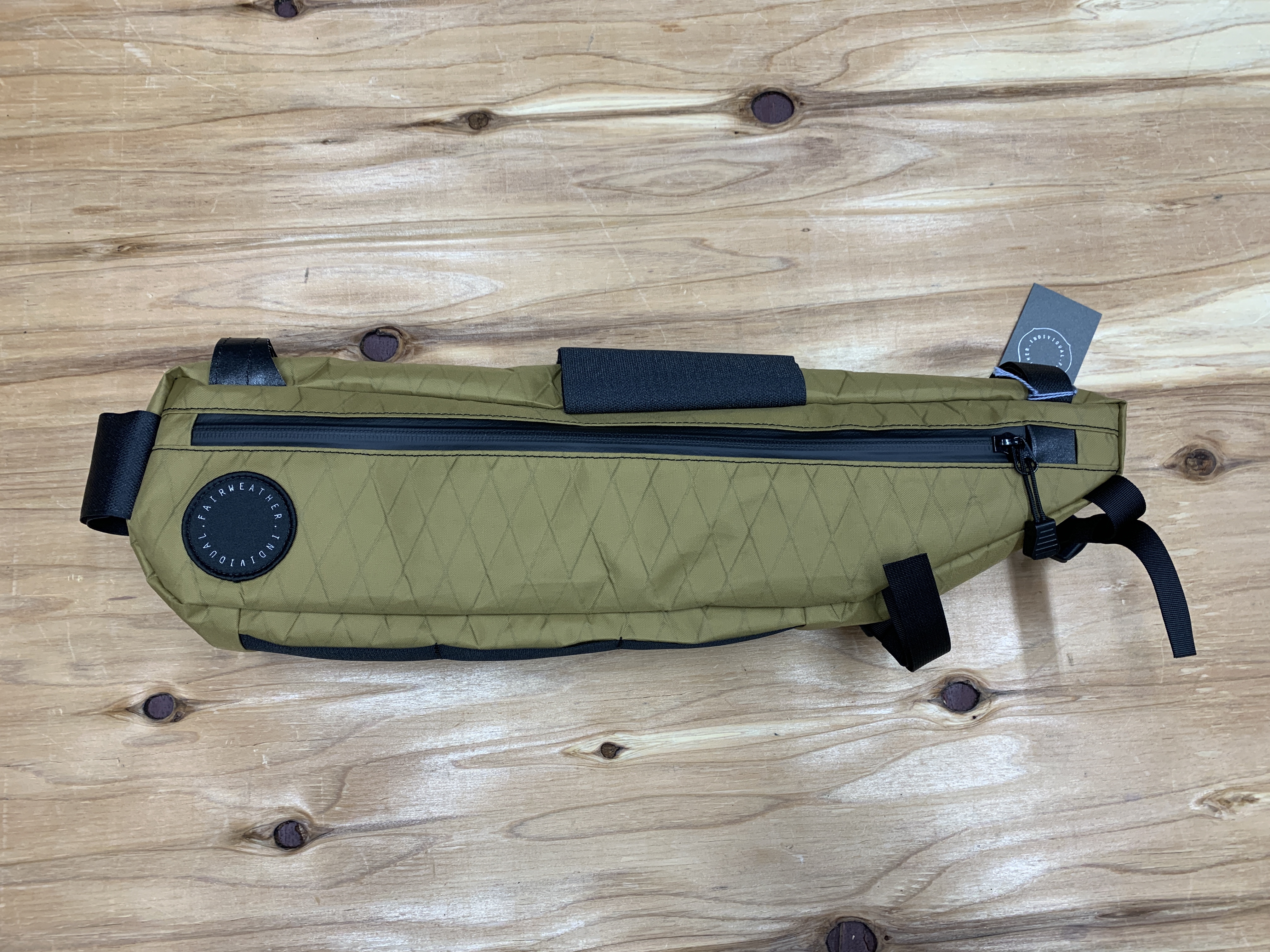 FAIRWEATHER* frame bag (x-pac/coyote) | Snatch Cycles FAIRWEATHER* frame bag (x-pac/coyote) | Snatch Cycles