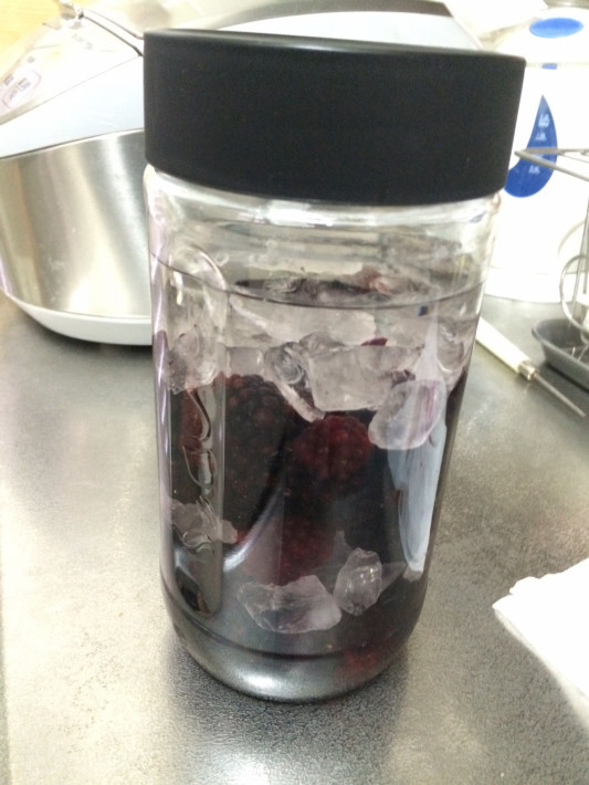 ブラックベリーの果実酒 写真好き まめたん