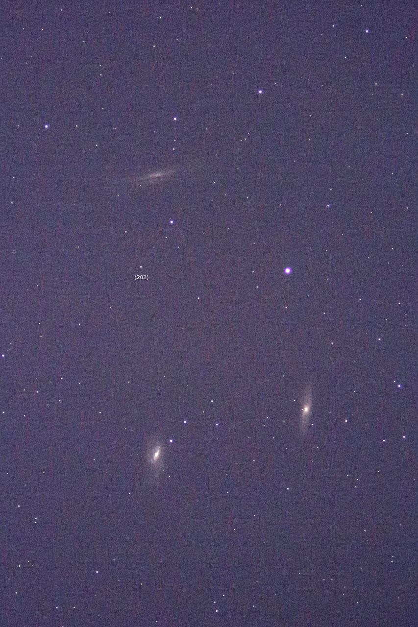 4/9、銀河と小惑星のコラボ3枚 鳥取天文協会 Tottori Society of Astronomy