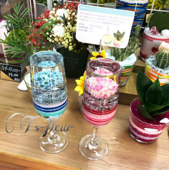 カラーサンドアートリウム 2 福岡カラーサンドアート プリザーブドフラワー ティーズフルール工房