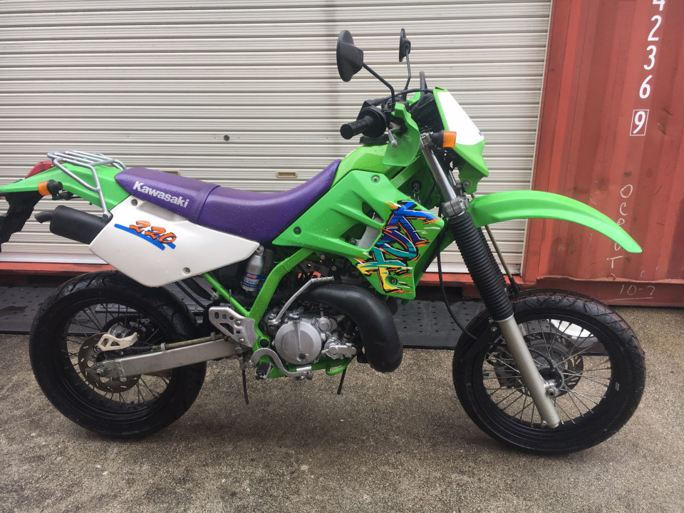 KDX220SR モタード仕様 エキセルリム エンジンレストア タイヤ前後新品 
