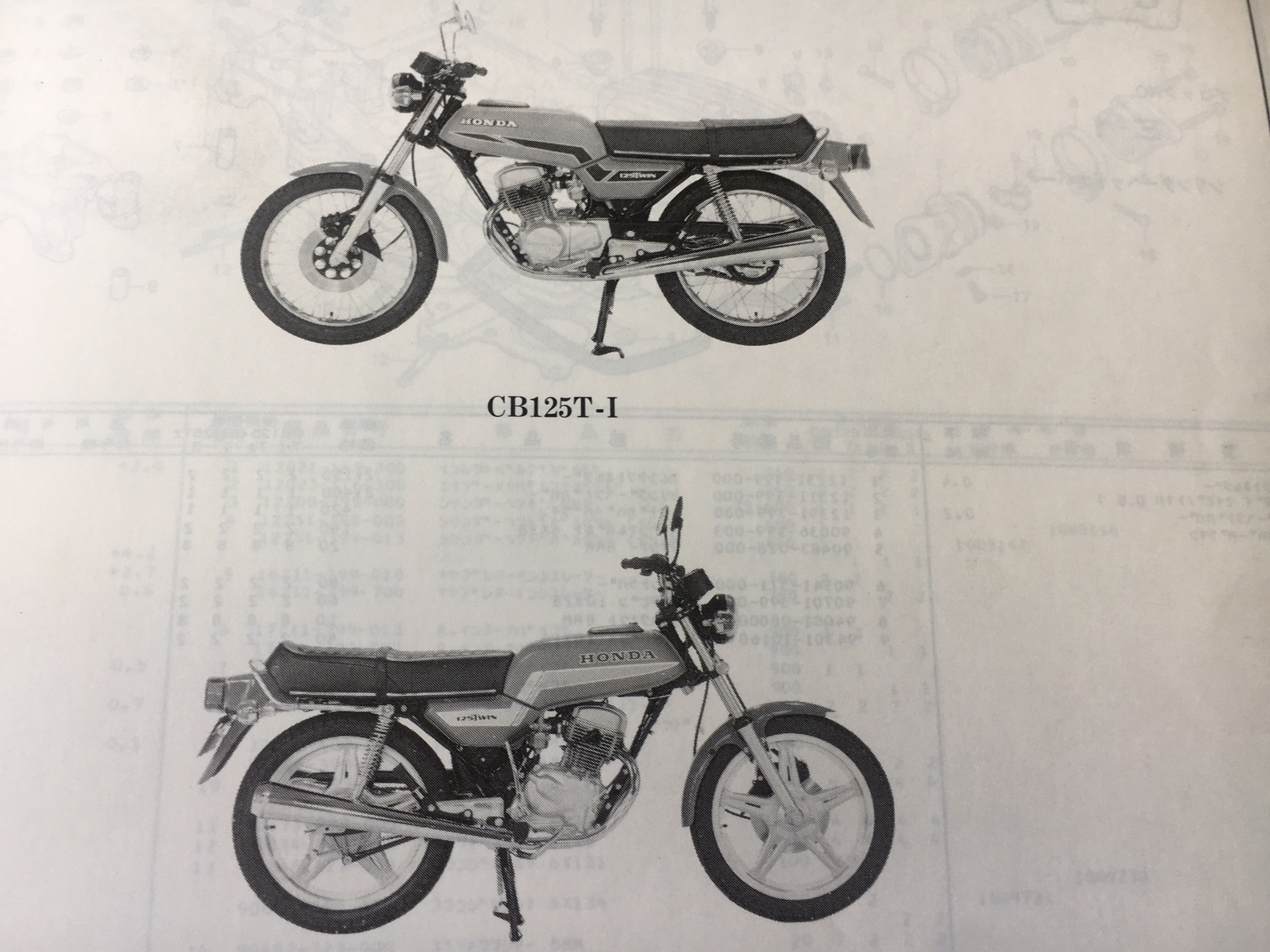 希少な２気筒125ccバイク、ホンダ【CB125T】 - ホンダ