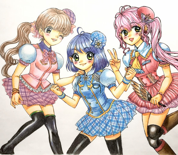 色鉛筆イラスト 星の宝石おもちゃ箱 色鉛筆イラスト 星の宝石おもちゃ箱
