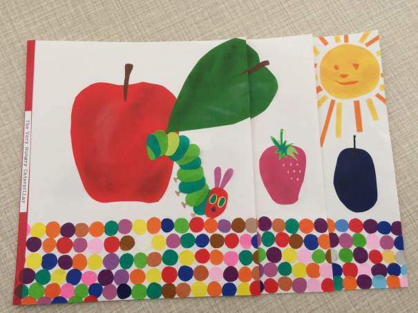 折り紙ボックス 貼り絵で作った はらぺこあおむし 折り紙工房 Miyako 折り紙ボックス 貼り絵で作った はらぺこあおむし 折り紙工房 Miyako