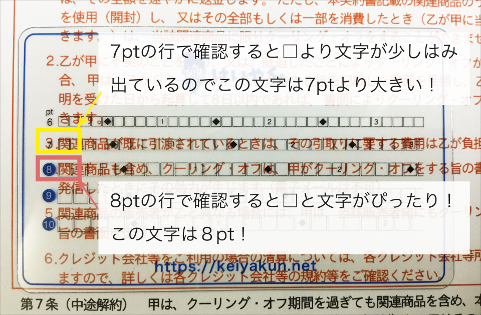 けいやくん定規の使い方 書面の文字サイズを確認しよう けいやくん 特商法対応電子契約書作成管理サービス けいやくん定規の使い方 書面の文字サイズを確認しよう けいやくん 特商法対応電子契約書作成管理サービス