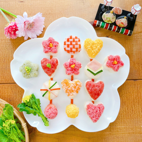 ひなまつり☆つるし雛風 手まり寿司 | Colorful Kitchen Works 