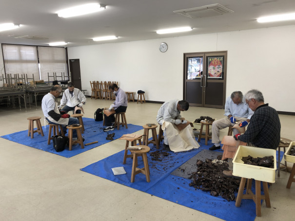 石器作りサークル活動 岩宿博物館 石器作りサークル