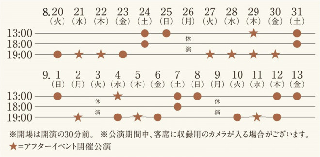 公演日程とかチケットとか 舞台 絢爛とか爛漫とか